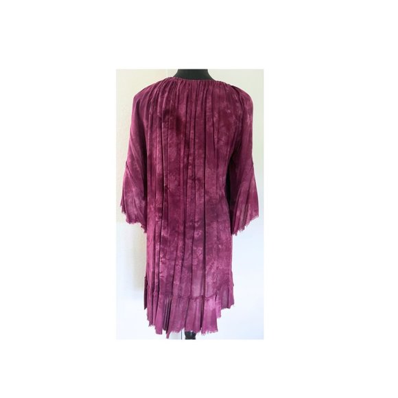 Blue Life Flowy Tie-dye  Beach Dress - Picture 4 of 4